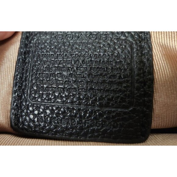 Coach Black Leather Crossbody Bag F 35940 - Picture 9 of 11